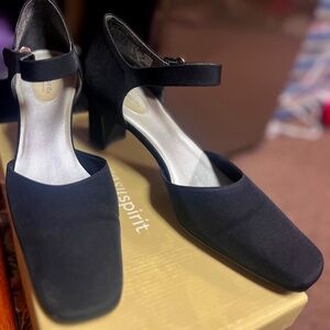 Easy Spirit Wexford Womens Shoe Size 10 N in Black Fabric Comfortable Heel